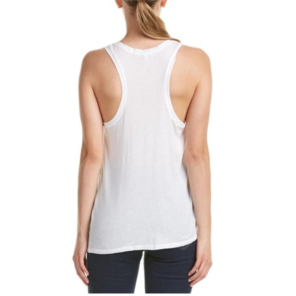NWT Splendid Women's Vintage Whisper Pleated Tank Top White Tank Top MD $60 K280 - Picture 2 of 2